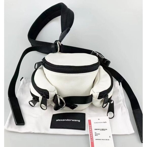 NWT Authentic Alexander Wang tourist  Micro Messenger In White - Picture 2 of 9